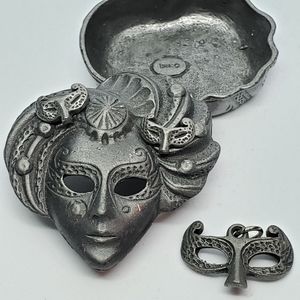 Torino Vintage Pewter Masquerade